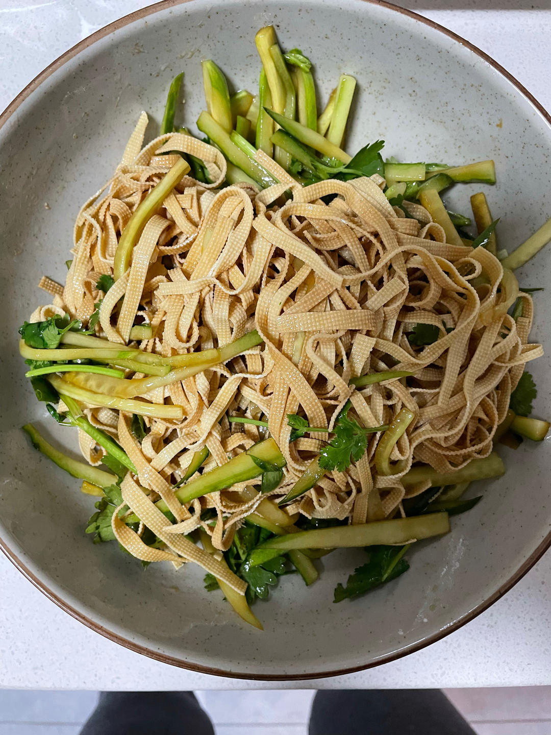 凉拌菜6⃣️-凉拌豆腐丝（简易版）