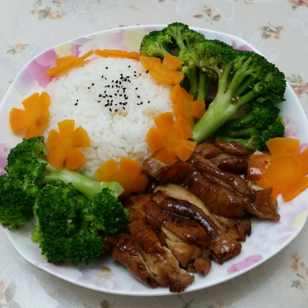 照烧鸡腿饭