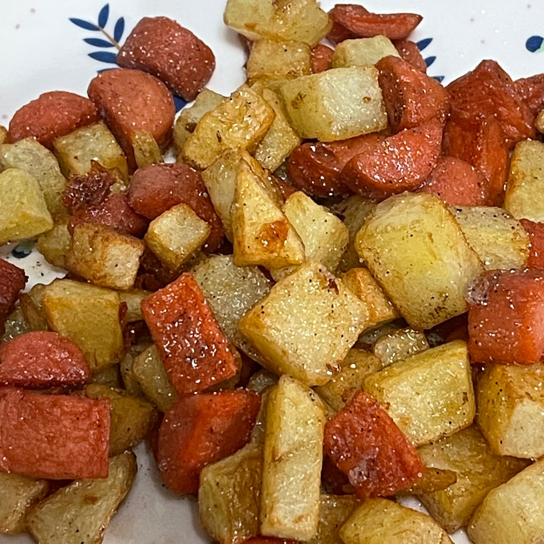 烧烤风味的土豆小香肠