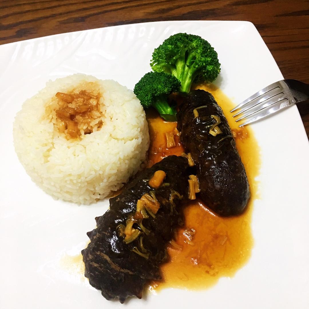 spring_in做的鲍汁海参鲍汁捞饭