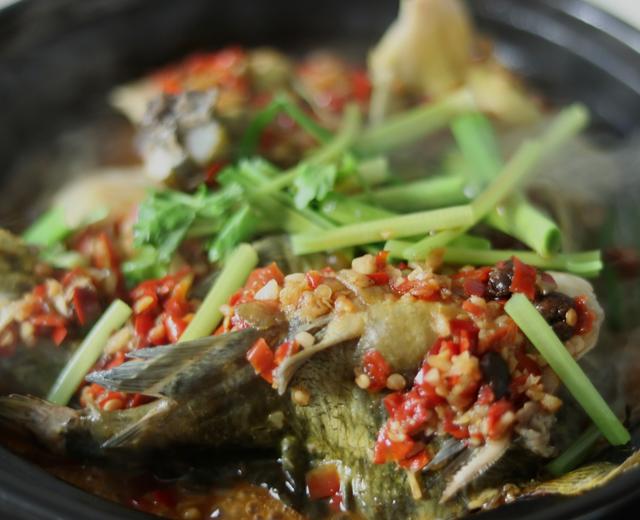 一锅成菜  剁椒焗昂刺鱼的做法