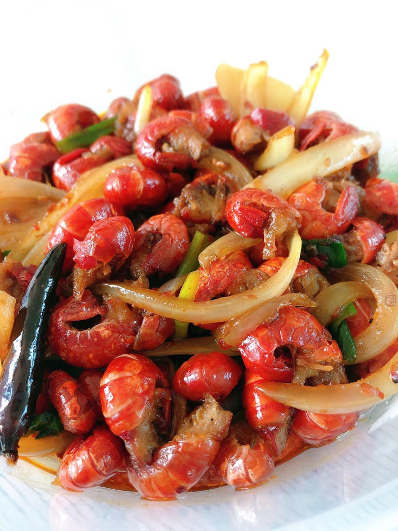 我是涵涵妈妈呀做的炒虾尾(香辣)