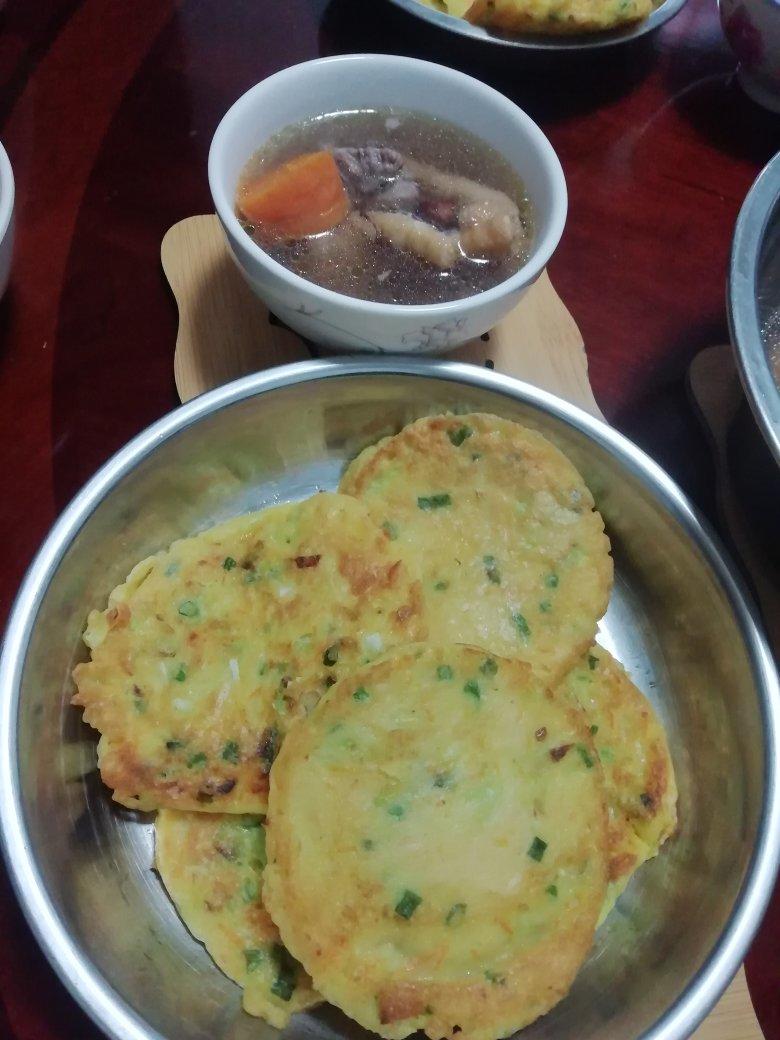 简单快手蔬菜鸡蛋煎饼