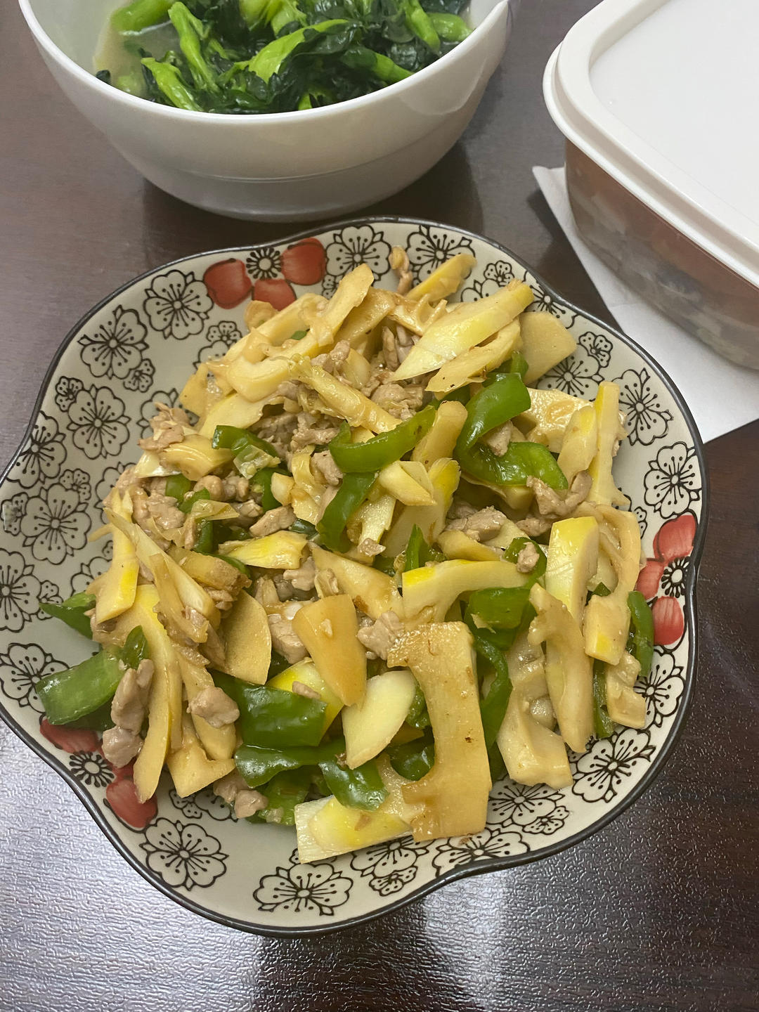 鲜嫩爽口的竹笋滑肉丝