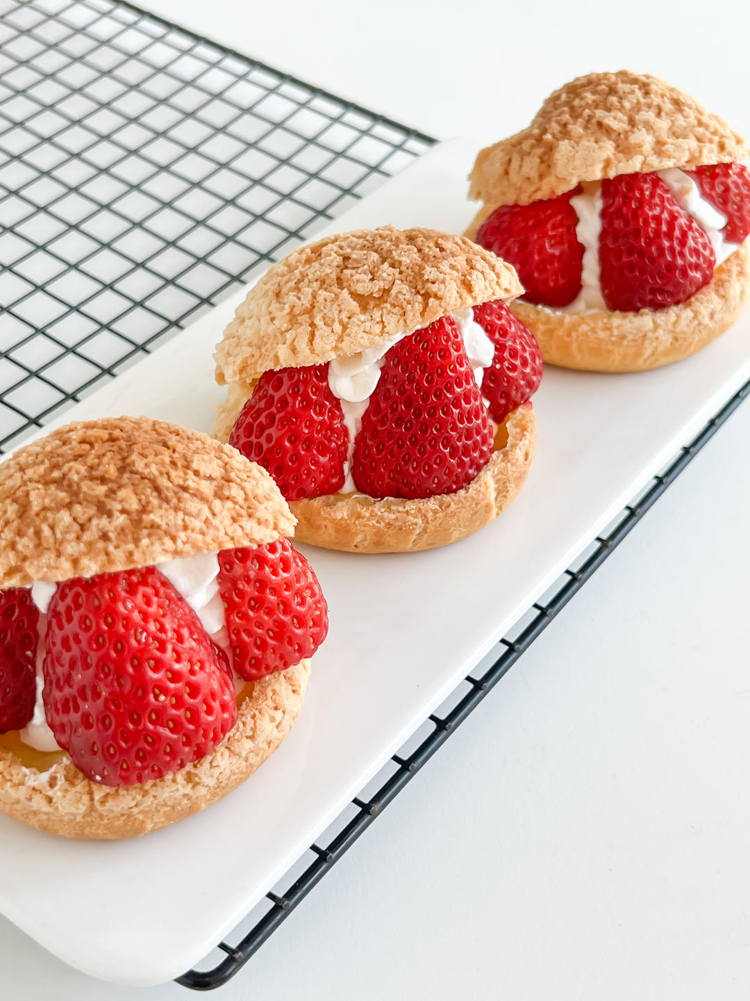 完美酥皮大泡芙｜少油｜详细教程｜3种口味｜原味｜抹茶｜可可｜泡芙常见问题汇总