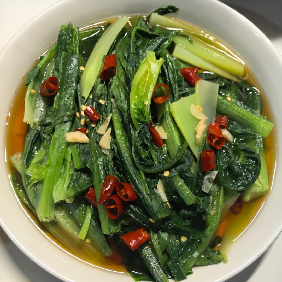 白灼油麦菜——晚间减肥餐