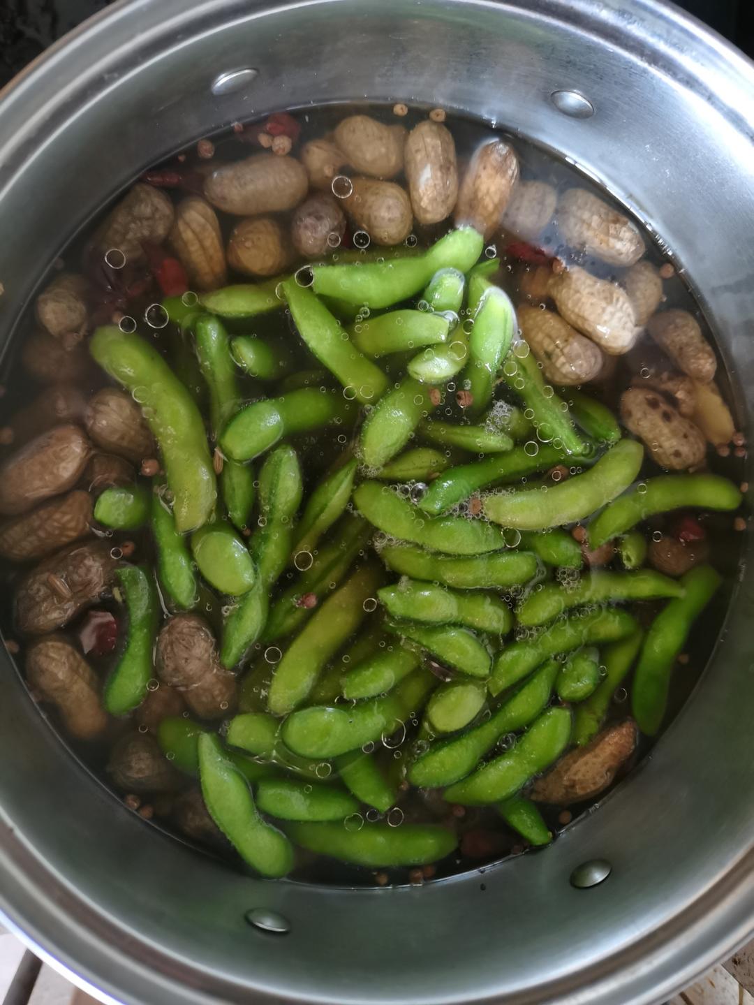夏日必备煮五香毛豆花生🥜