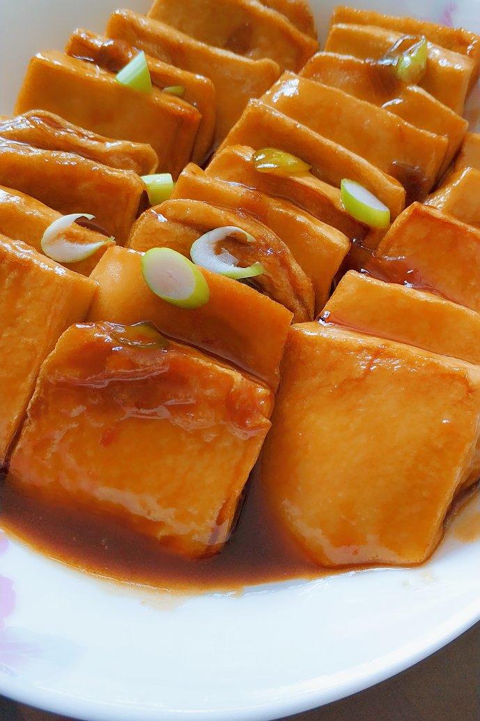 扇子姑娘做的照烧黄金豆腐