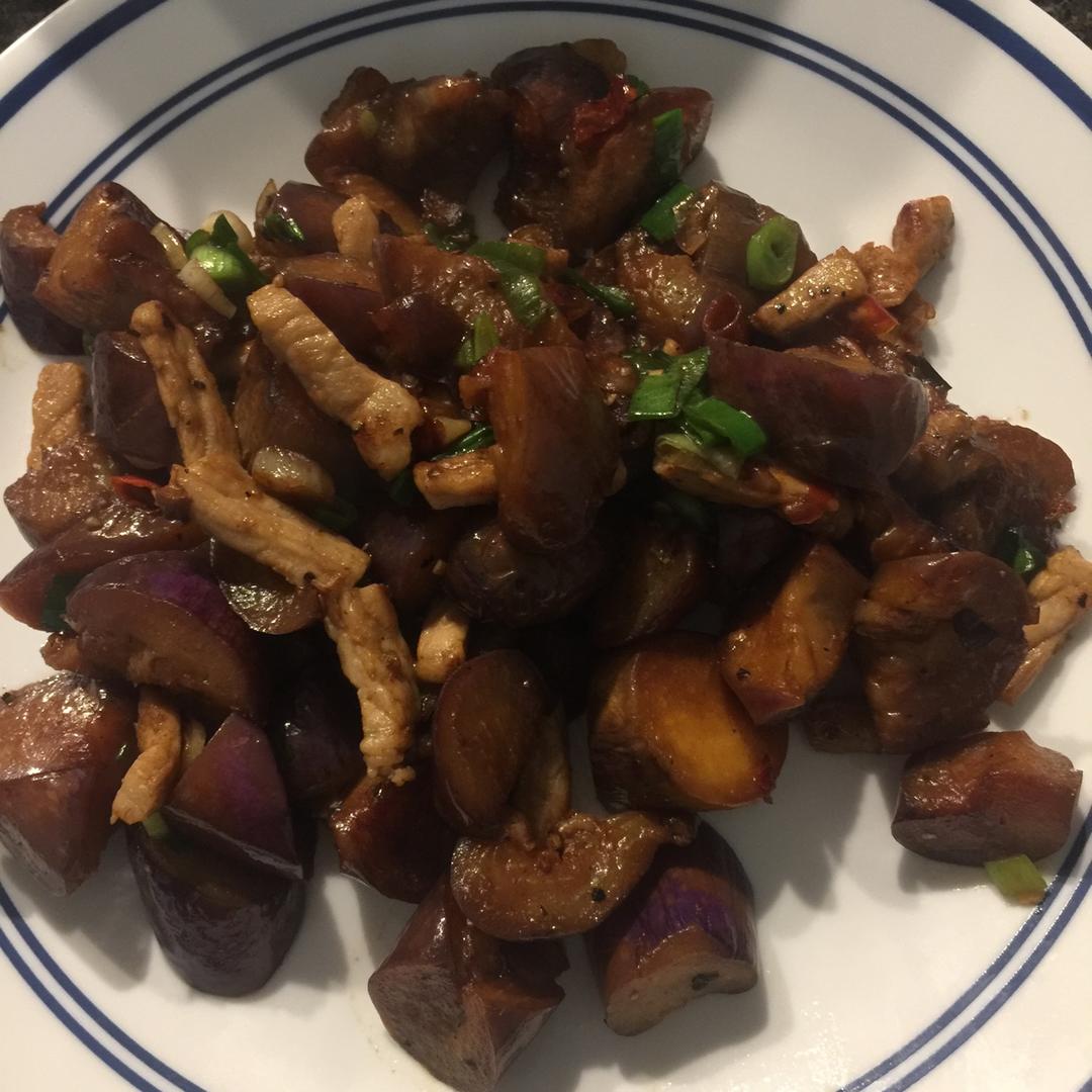 茄子炒肉