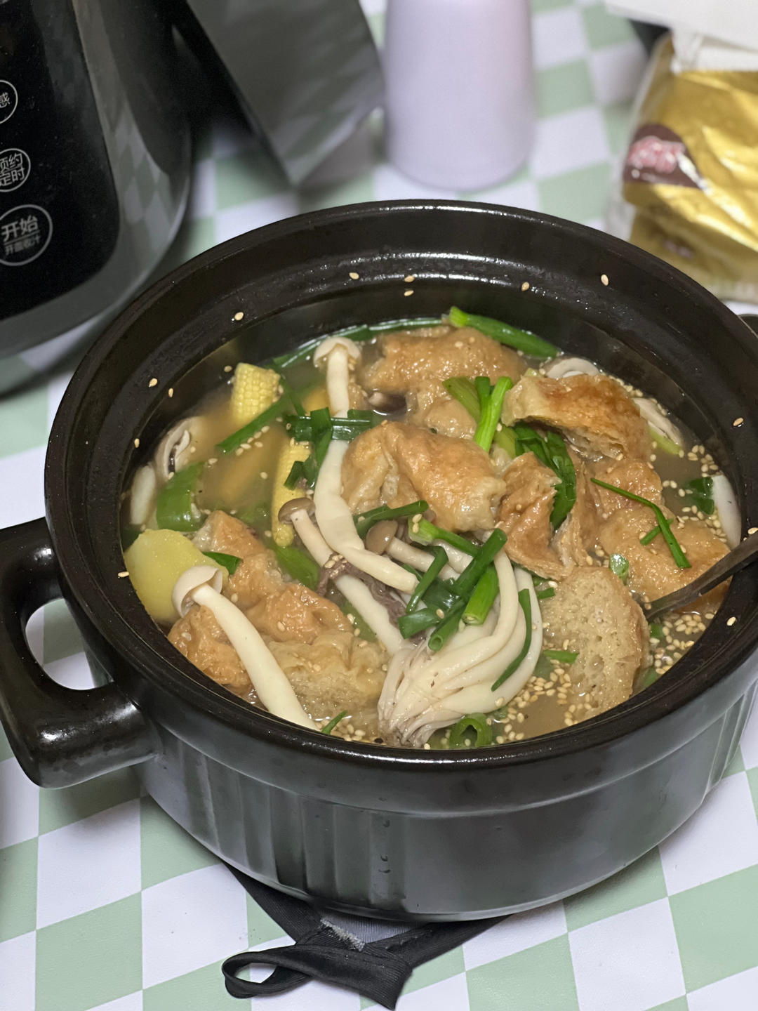 菌菇面筋煲