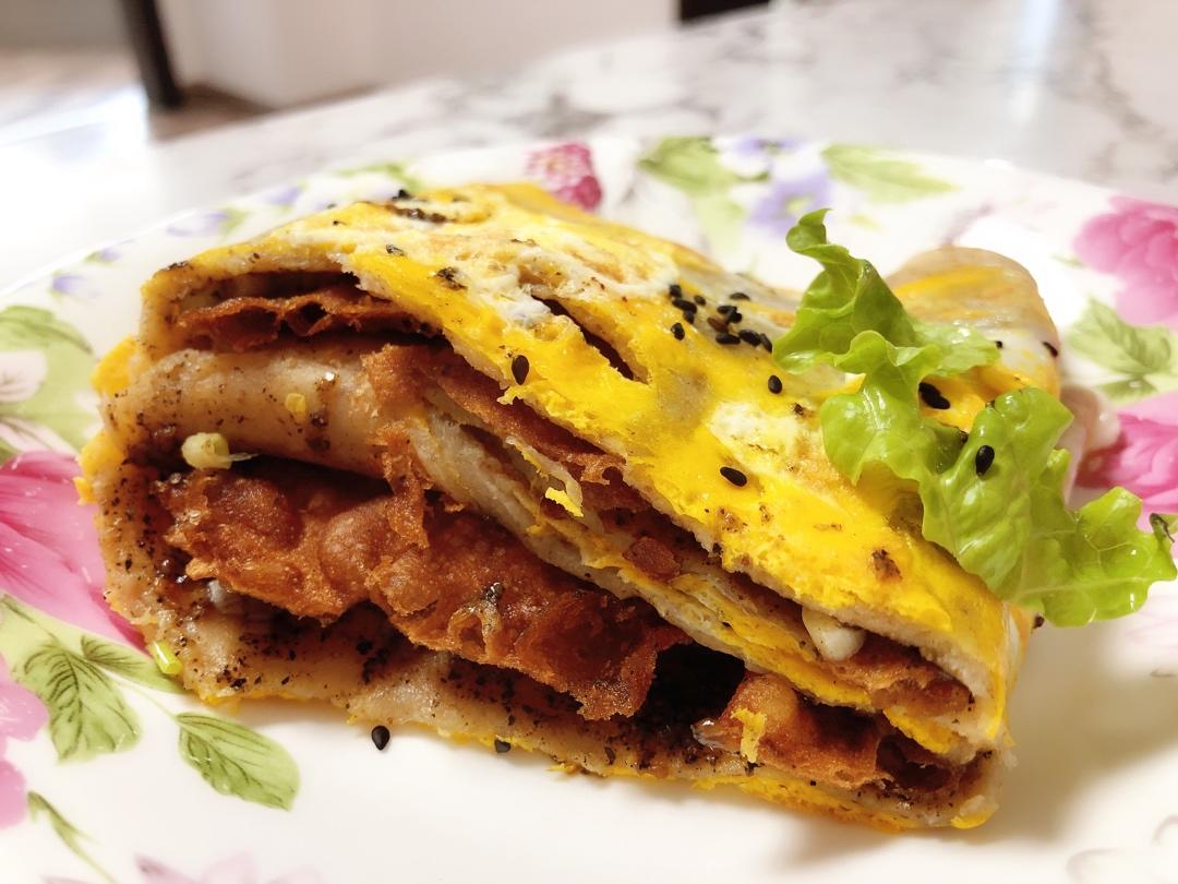 商业版~煎饼果子~简易脆片做法~秘制酱料~