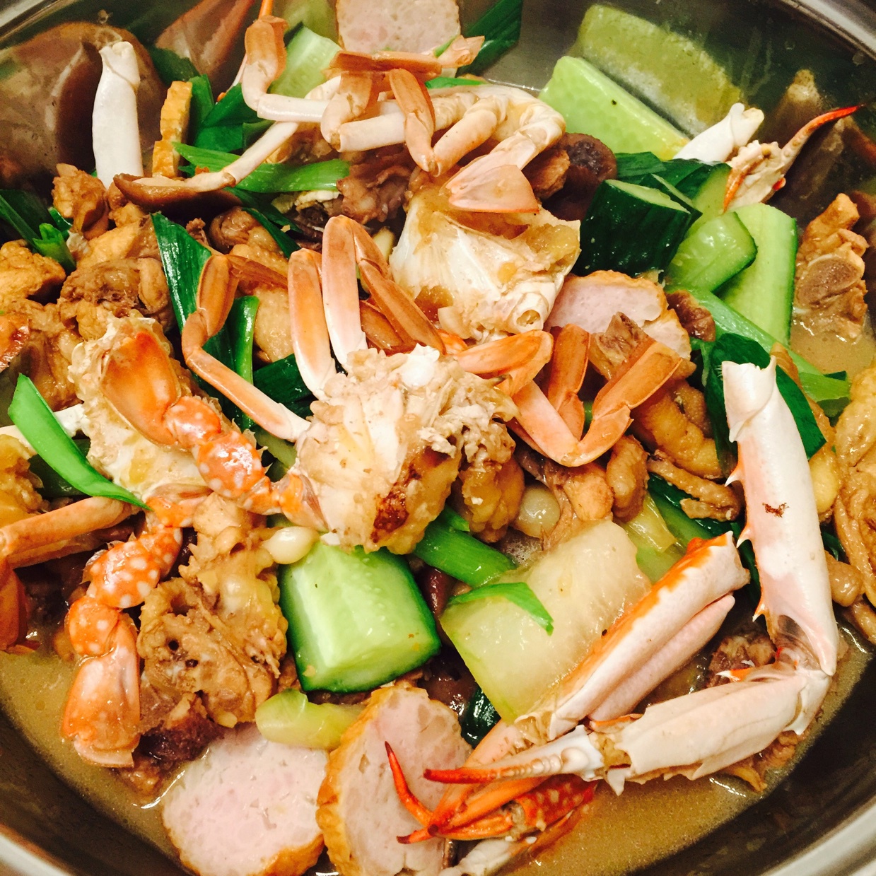 鸡煲蟹/鸡焖蟹煲 安小ke做的美味鸡煲蟹/鸡焖蟹煲 老公最爱的蟹煲鸡