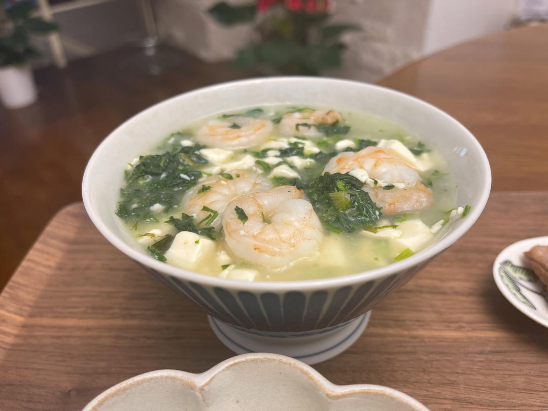 春日食鲜｜虾仁荠菜豆腐羹