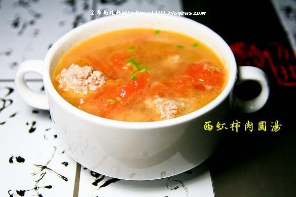 西红柿肉圆汤的做法