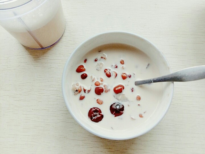 红豆薏仁牛奶粥【健康·蒸粥】的做法 步骤8