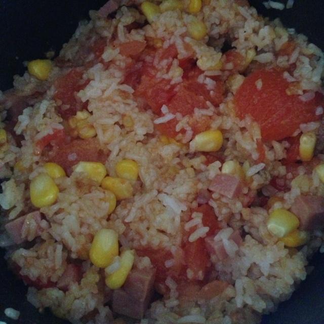 电饭煲番茄拌饭