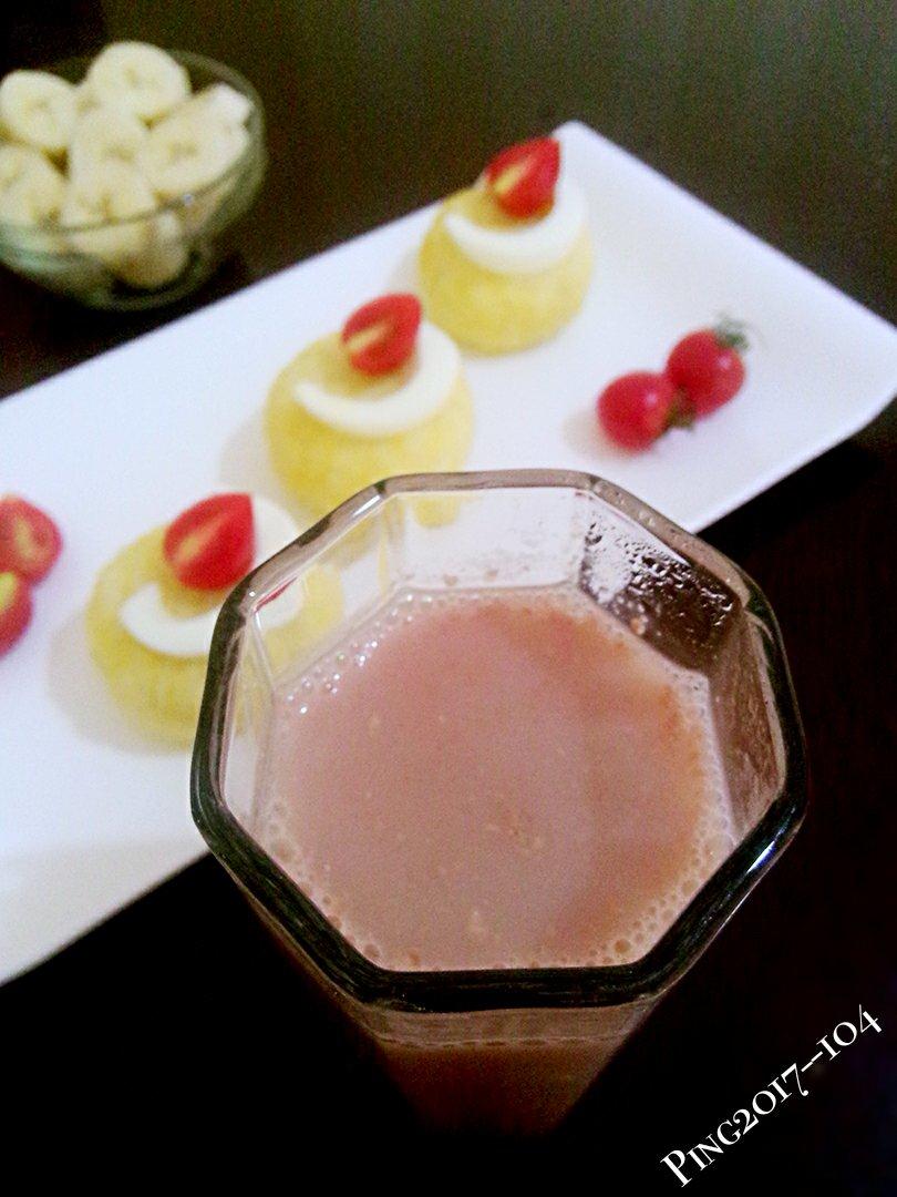 核桃花生红豆浆