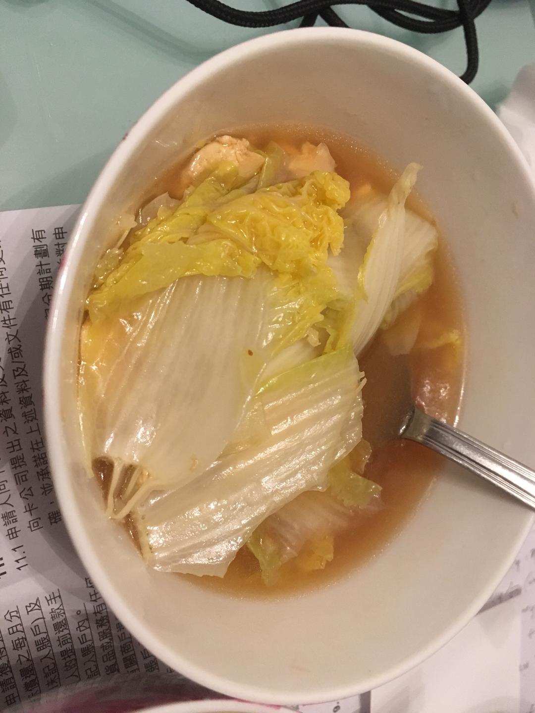 娃娃菜豆腐汤的做法