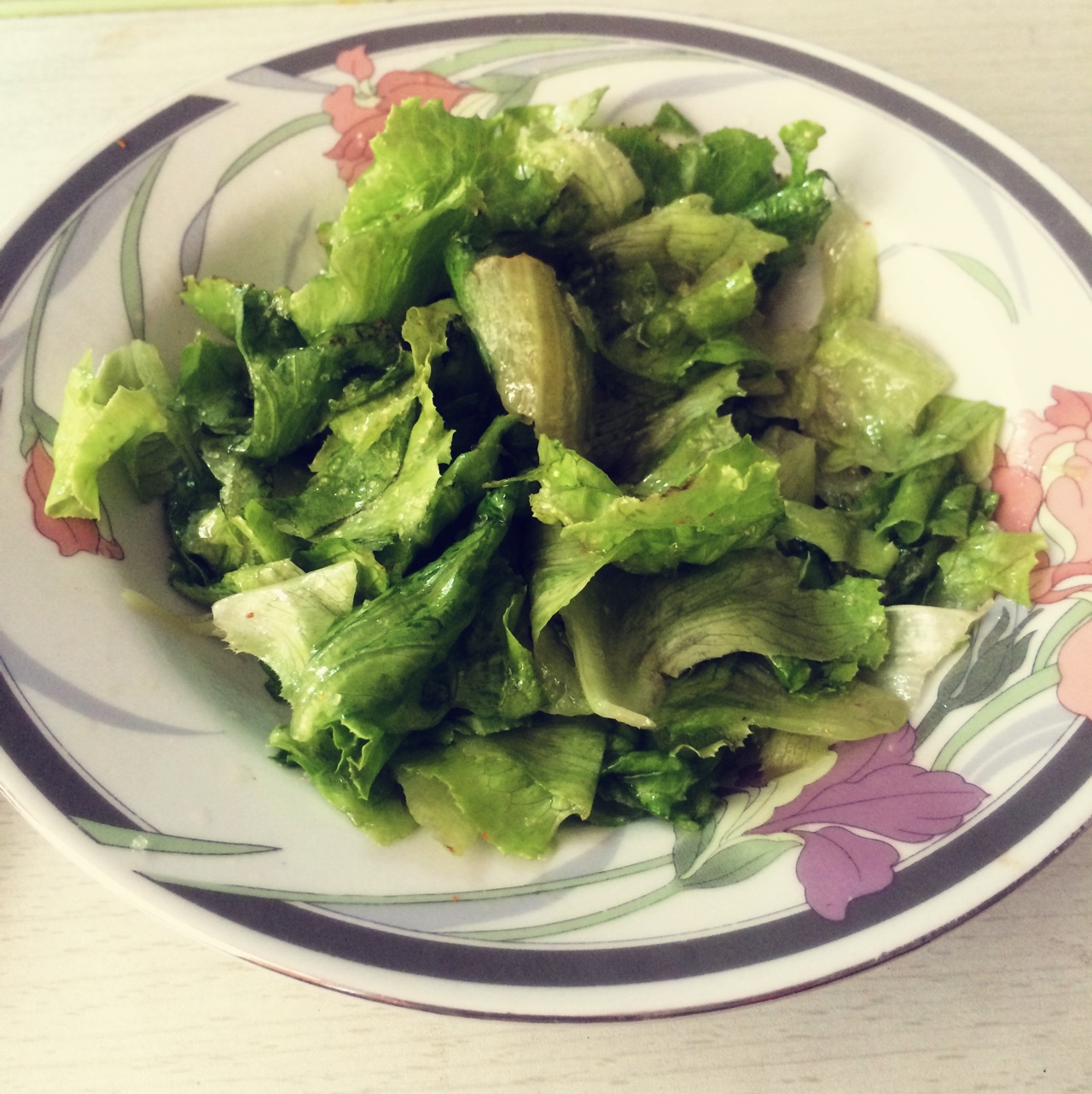 只有生菜的韩式生菜沙拉