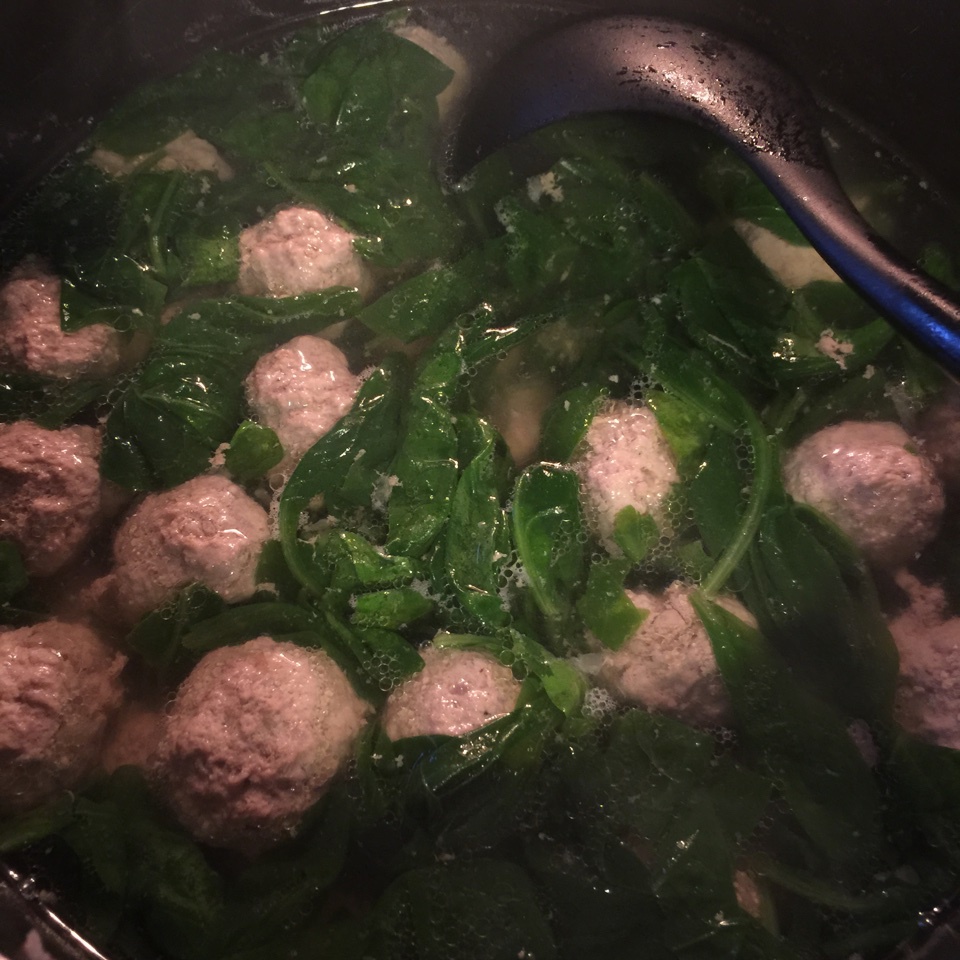 菠菜牛肉丸子汤