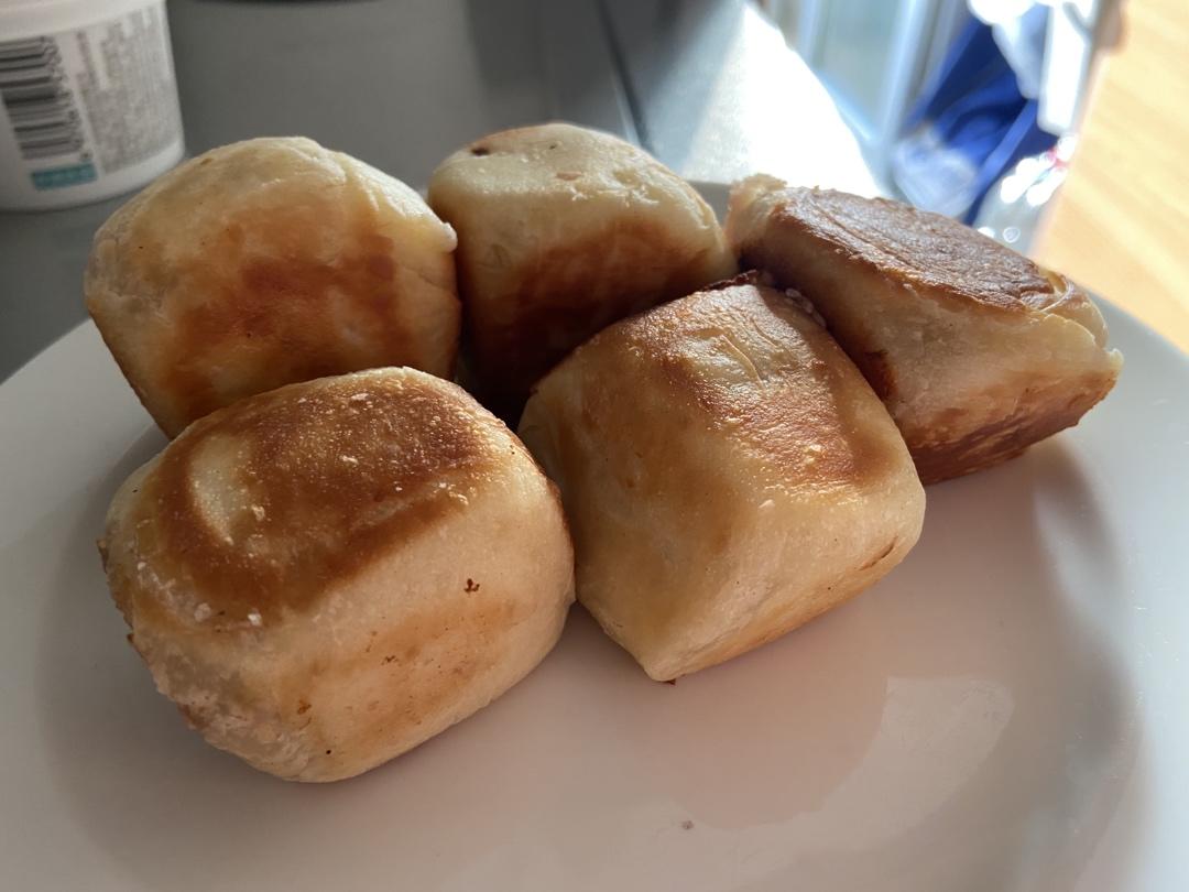 网红爆浆香芋紫薯仙豆糕，只需一口平底锅