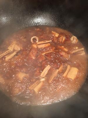 豆筋红烧肉—不焯水的做法 步骤6