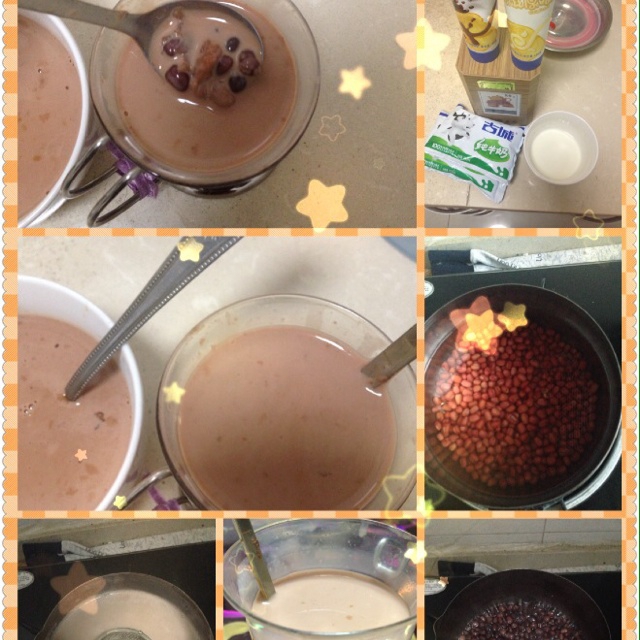 红豆奶茶