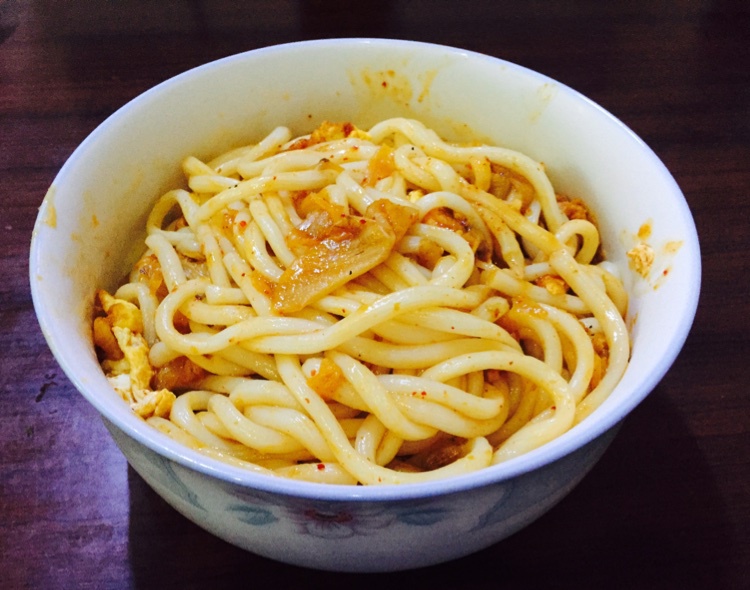 辣白菜炒乌冬