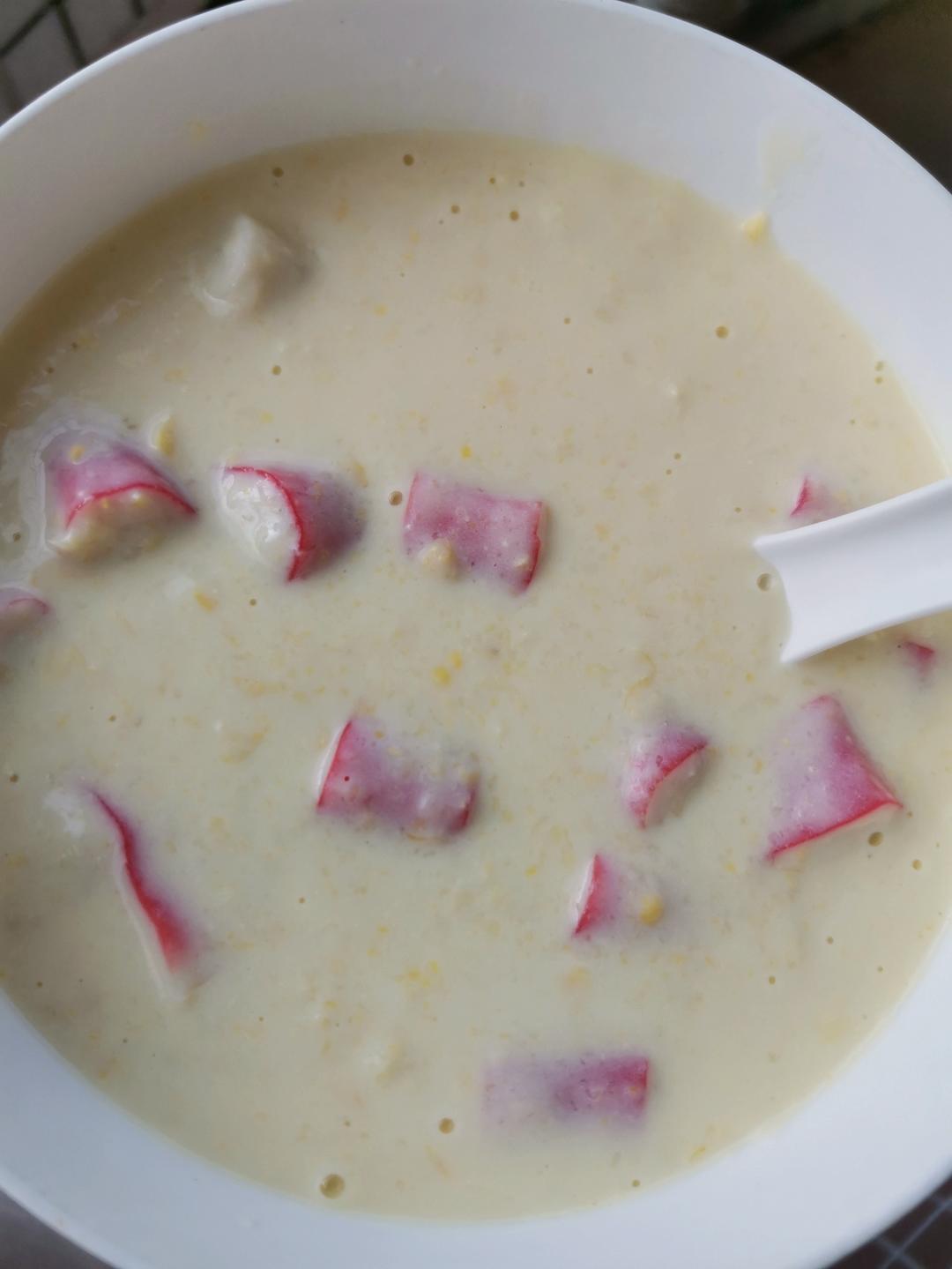 鸡蓉蘑菇粟米忌廉汤