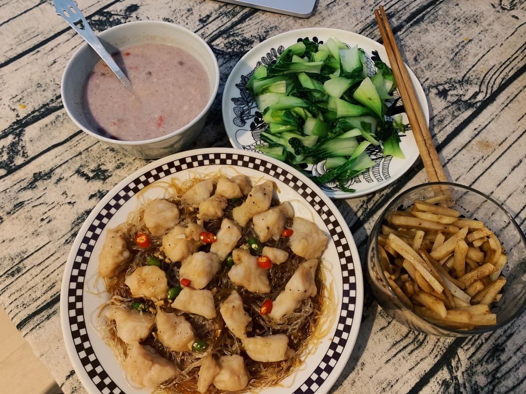 🔥吃不胖❗️蒜蓉粉丝龙利鱼❗️