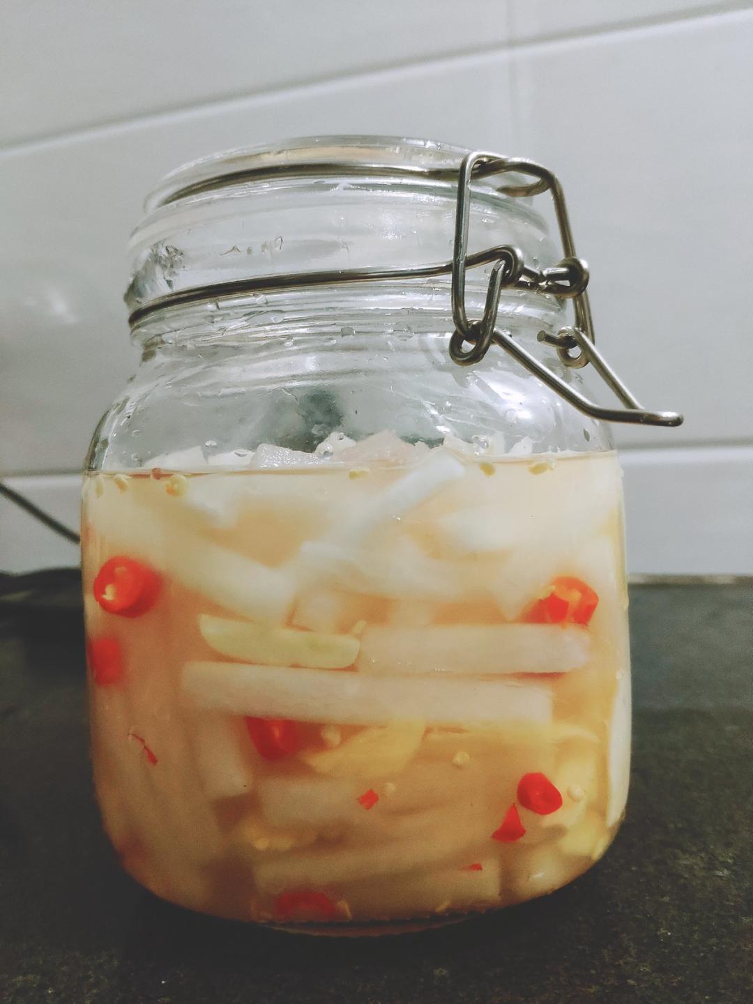 秘制糖醋爽脆腌萝卜条