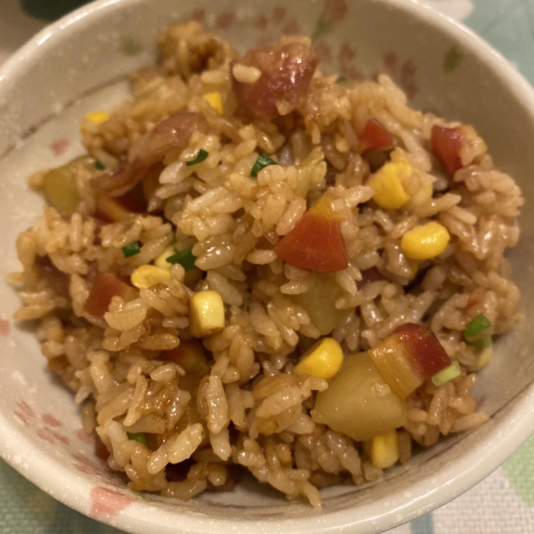 腊肠焖饭