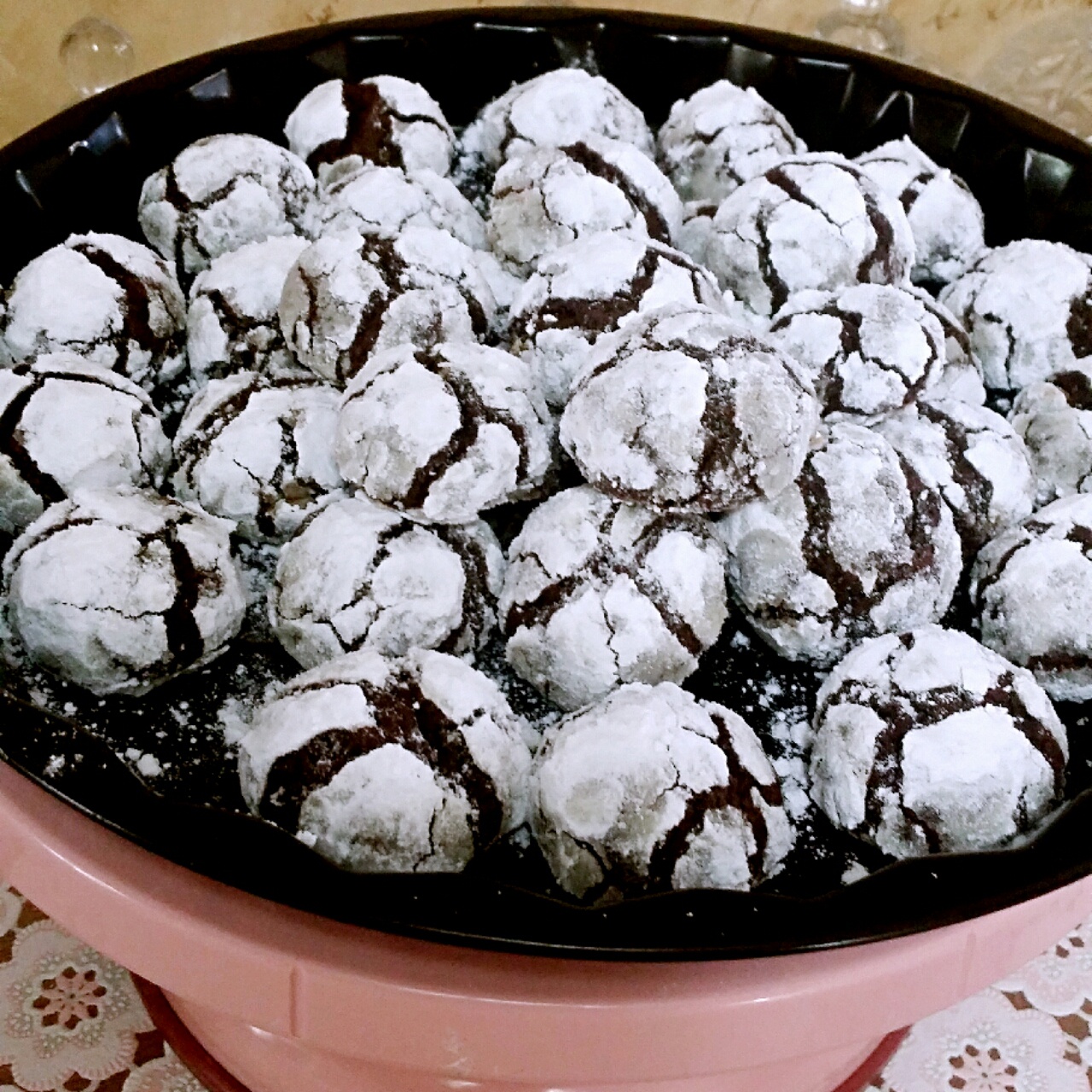 巧克力裂纹曲奇