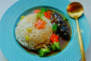 简单易做~鲍汁海参捞饭~~的做法 步骤5