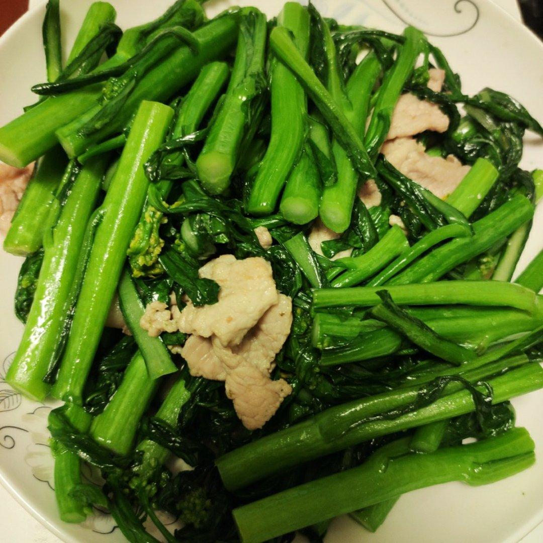 生炒菜心