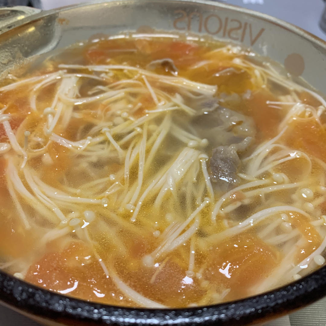 番茄肥牛金针菇