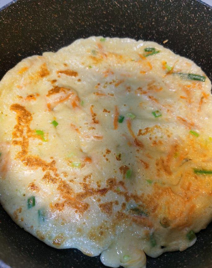 简单快手蔬菜鸡蛋煎饼