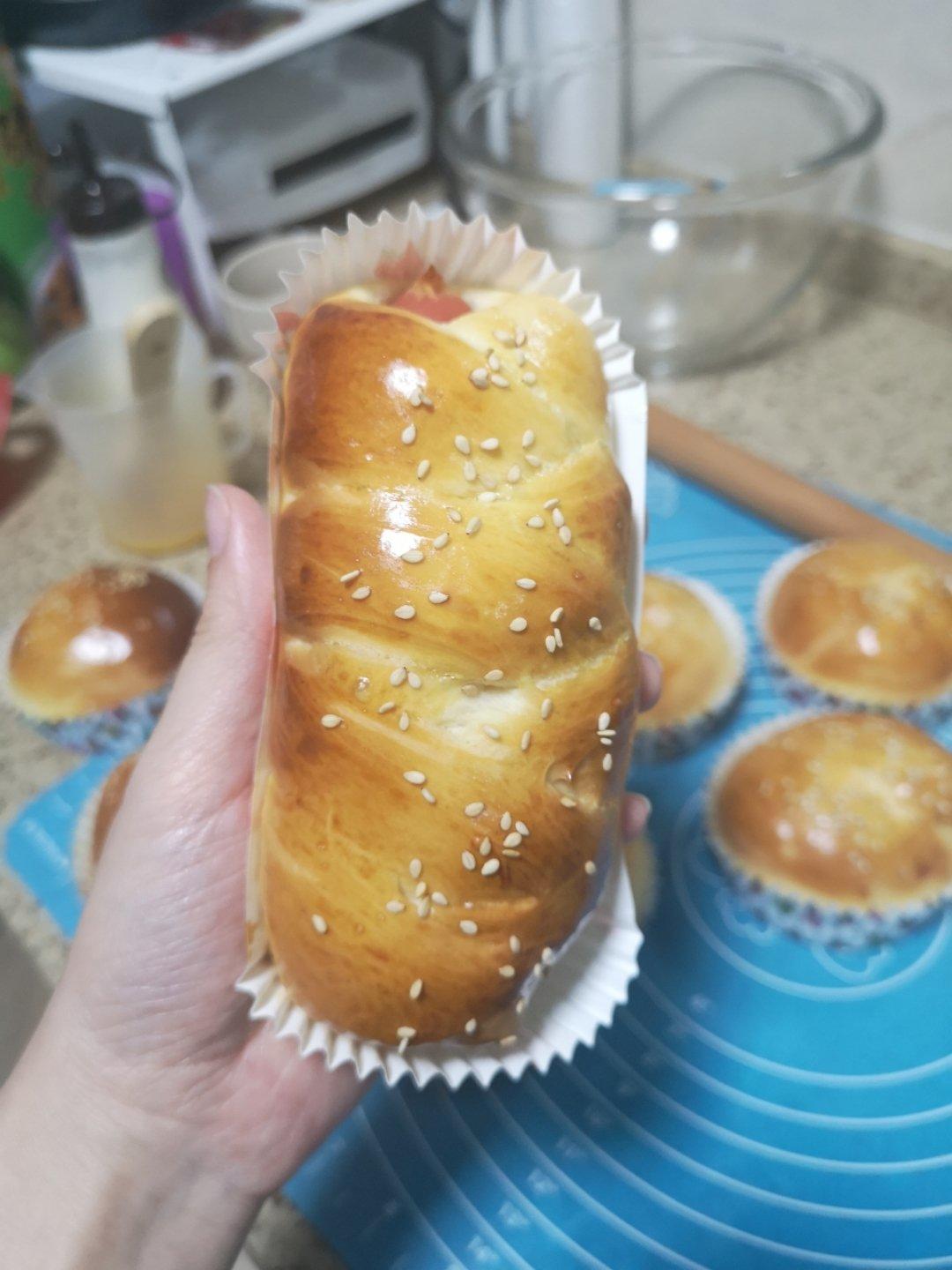 酸奶辫子面包（一次发酵）