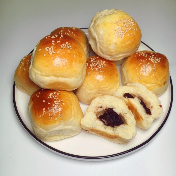 奶黄小餐包-一次发酵超好吃（附快手奶黄馅制作方法）