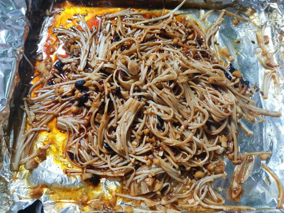 烤箱烤金针菇