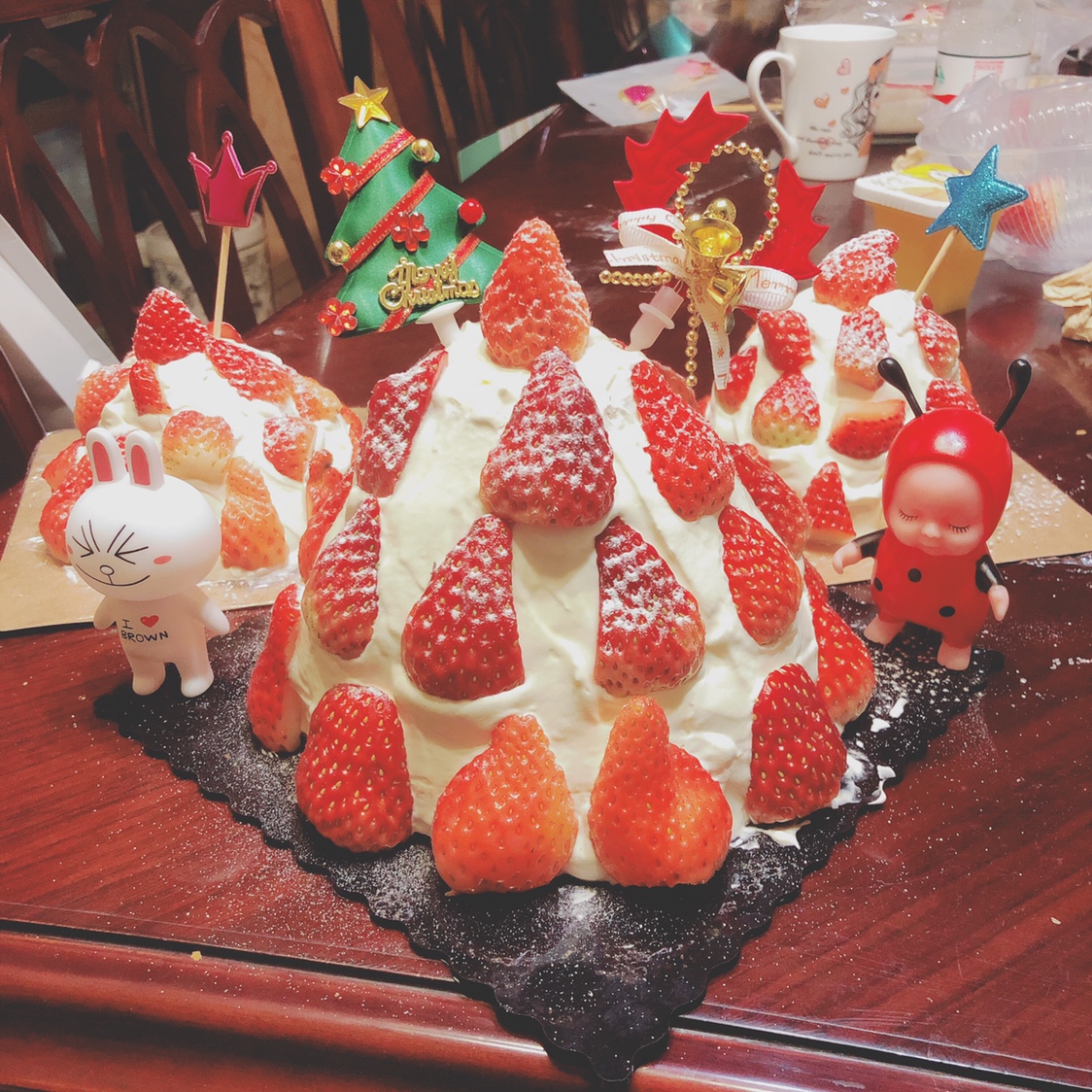 火热圣诞草莓塔