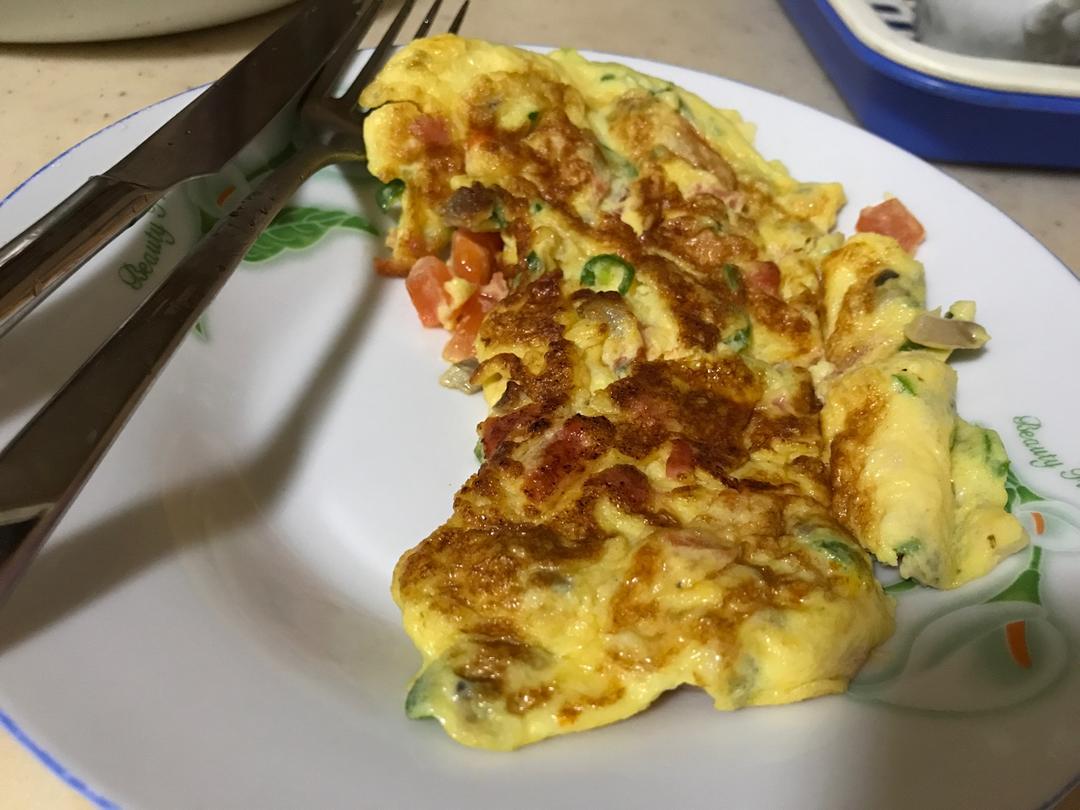 西式早餐Cheese Omelet!