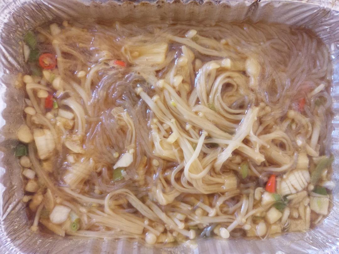锡纸粉丝金针菇