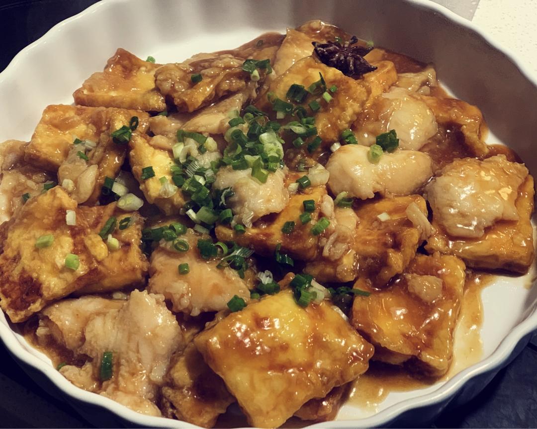 减脂菜龙利鱼锅塌豆腐的做法
