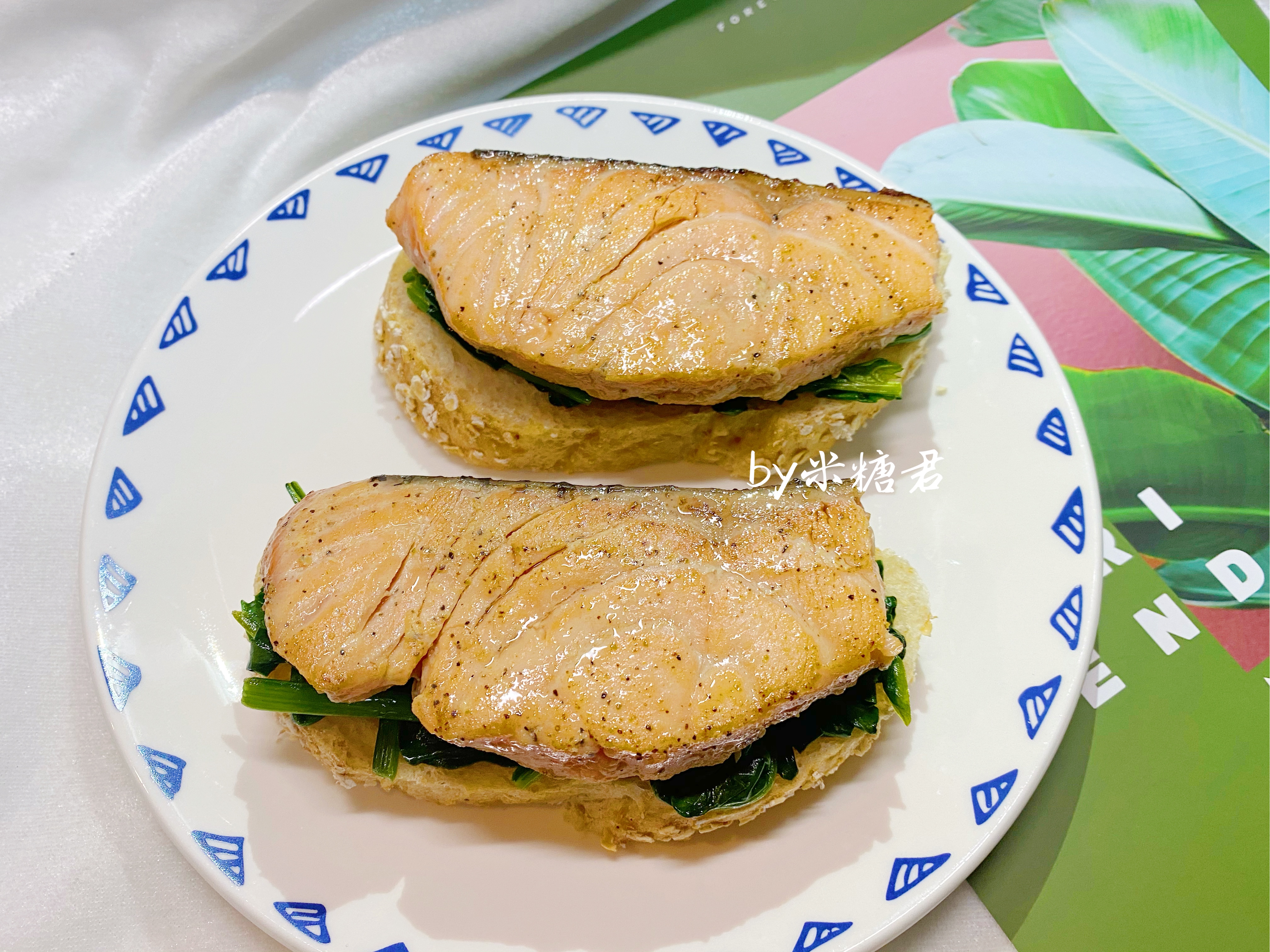 低脂早餐：三文鱼开放三明治+水波蛋的做法 步骤10