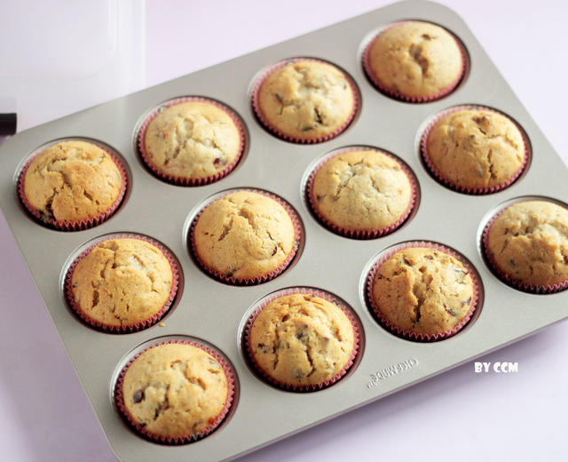 0黄油!0鸡蛋!素食果干小蛋糕的做法