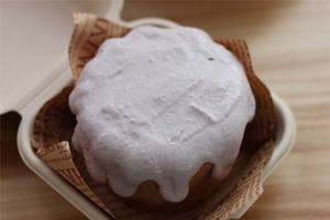 冬日专属“紫属芋你”，紫薯芋泥布丁奶盖蛋糕②的做法 步骤7