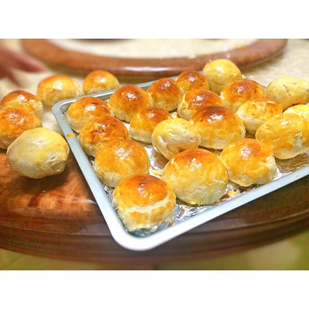 ㊙️网红麻薯肉松蛋黄酥🔥，好吃到爆‼️