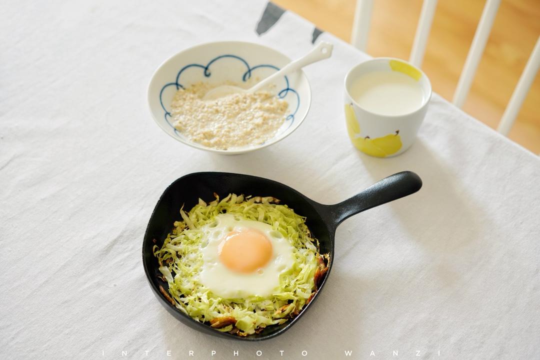 快手早餐料理-卷心菜烘蛋