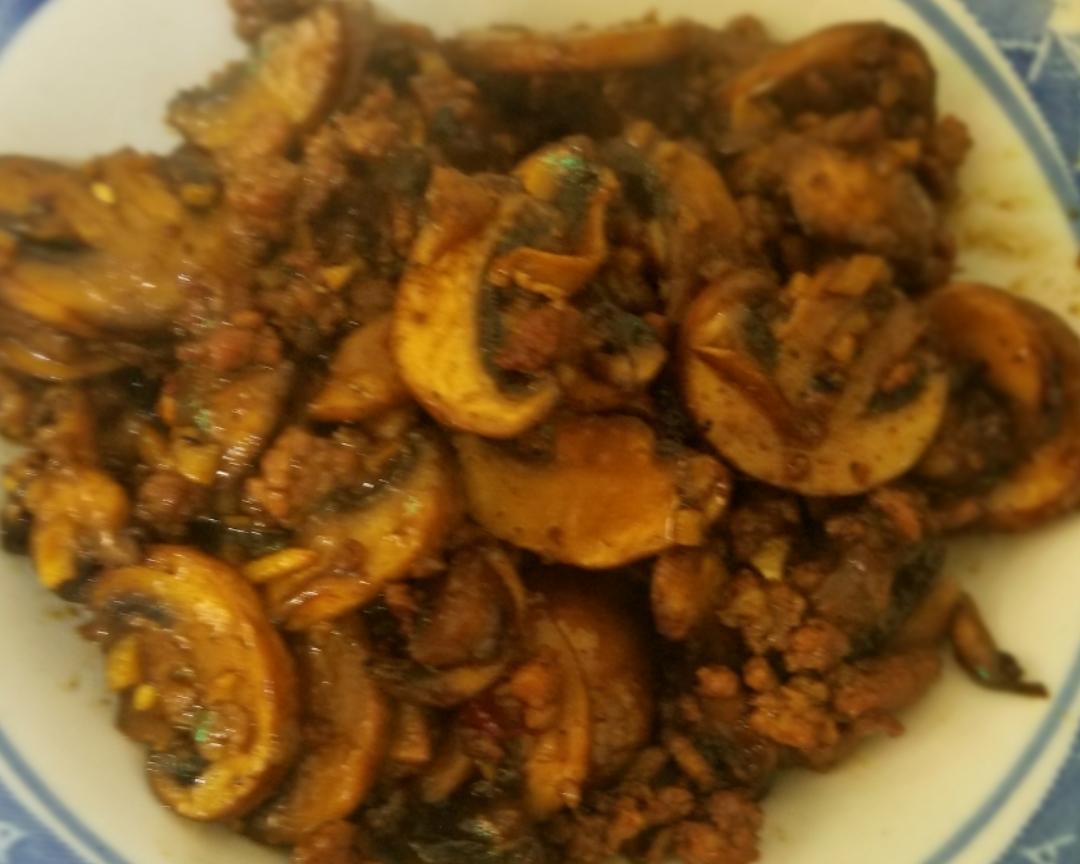 石锅肉沫口蘑（没有石锅版）